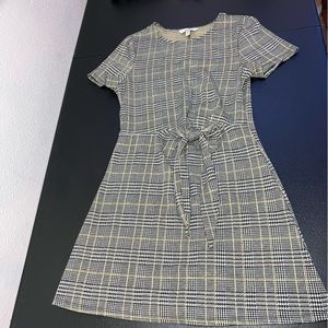 Speechless Black And Yellow Plaid Dress SZ Medium